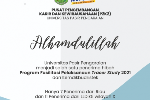 Lolos Seleksi Program Fasilitasi Pelaksanaan Tracer Study Tahun 2021, P2K2 UPP siap sukseskan Tracer Study 2021.